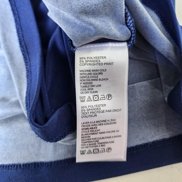 Tommy Bahama Flower Of Pisa Maxi Dress Island Navy Blue Red Stretch Sleveless M - Picture 15 of 16